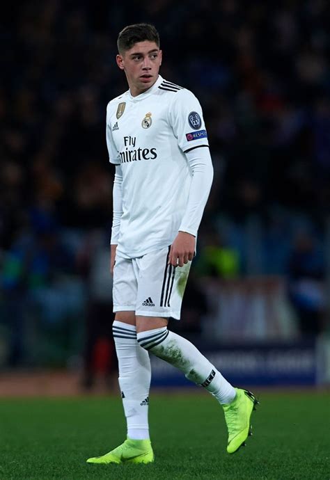 ROME, ITALY - NOVEMBER 27: Federico Valverde of Real Madrid looks on ...