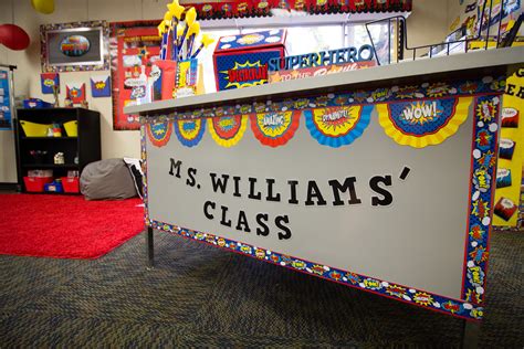 The popular Superhero Themed Classroom from Teacher Created Resources is sure to WOW your ...