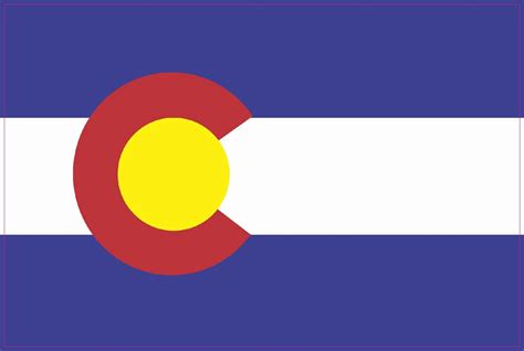 6in x 4in Colorado State Flag Bumper Sticker Decal Vinyl Window ...