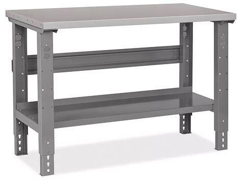 Industrial Packing Table - 48 x 24", Steel Top H-6863-STEEL - Uline