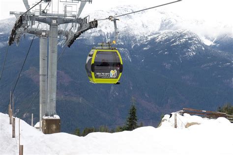 Winter fun at Sea to Sky Gondola in Squamish, British Columbia