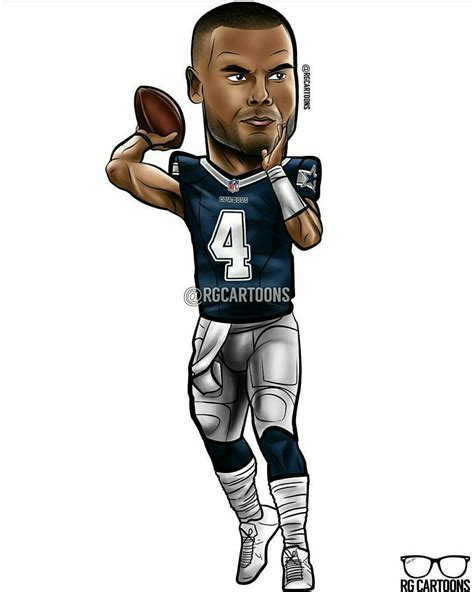 #DallasCowboys #Football - #DakPrescott #4 | Dallas cowboys, Nfl football art, Dallas cowboys baby