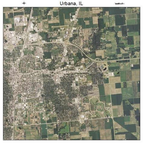 Aerial Photography Map of Urbana, IL Illinois