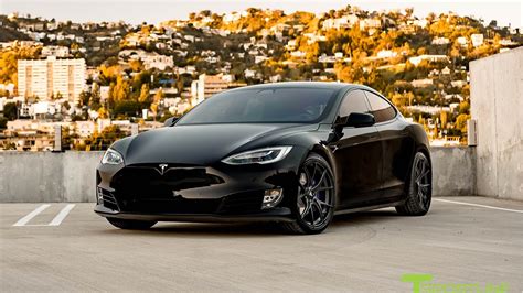 Tesla Model S P100D Black with Custom Purple Accents & Trim: Fully Customized Exterior ...