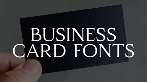 35 Modern and Professional Business Card Font | HipFonts