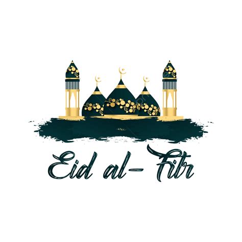 Eid Al Fitr Vector Art PNG, Elegant Premium Eid Al Fitr Design With Brush, Eid Al Fitr, Eid ...