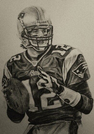 Tom Brady pencil drawing : r/Patriots