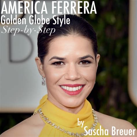 America Ferrera - Golden Globes - Step-By-Step - Bangstyle - House of Hair Inspiration