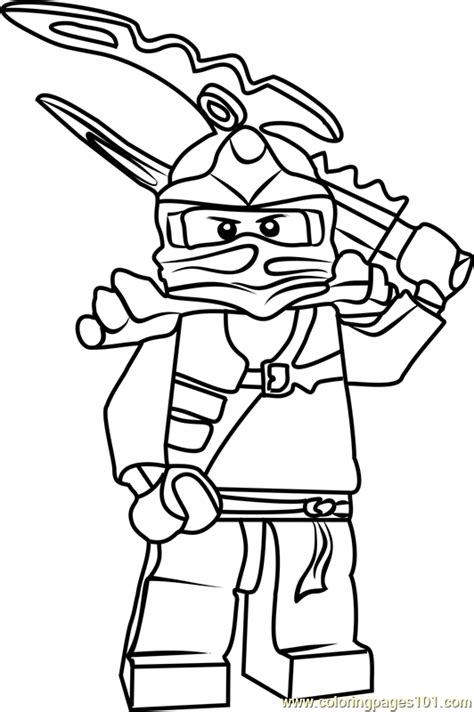 Ninjago Jay Coloring Page for Kids - Free Lego Ninjago Printable ...