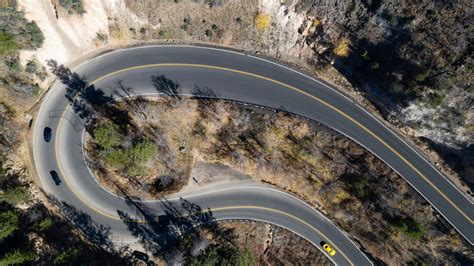 A Crazy Curve Bend in the Road Desert Mountain Road | Visit Trinity