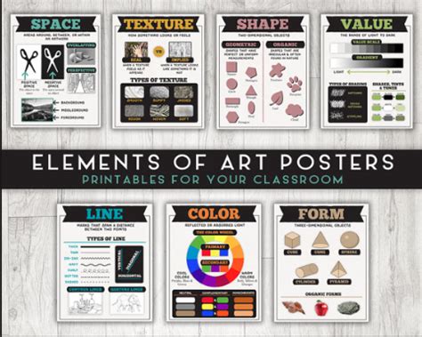 Elements of Art & Principles of Design Poster - ART IS LIFE