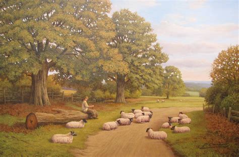 CLASSICAL-ENGLISH-LANDSCAPE-SHEEP-OIL-PAINTING-ORIGINAL-ANTIQUE-STYLE ...