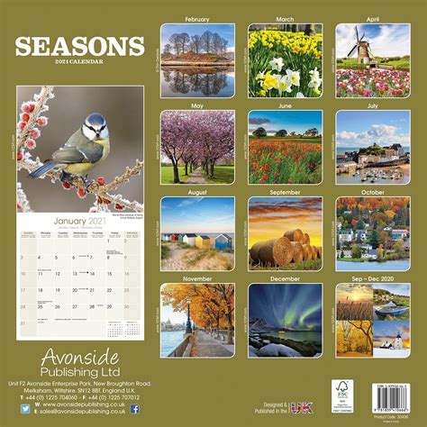 Seasons Calendar, Scenery Calendars | Pet Prints Inc