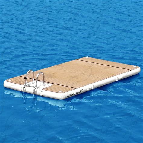 Inflatable Aqua Swim Island Floating Raft Inflatable Water Platform Jet Ski Dock Floats Platform ...