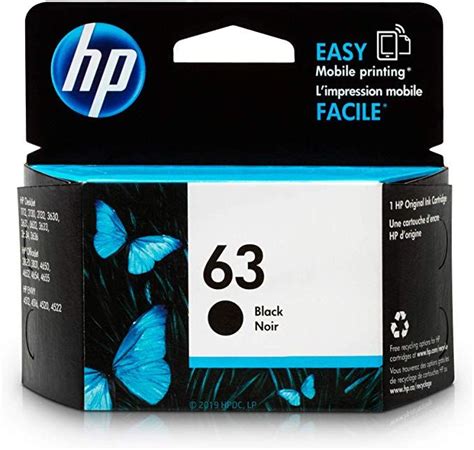 Amazon.com: HP 63 | Ink Cartridge | Black | F6U62AN: Office Products | Ink cartridge, Black ink ...