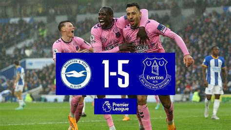 BRIGHTON 1-5 EVERTON | Premier League highlights - YouTube