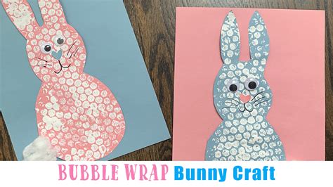 Bubble Wrap Easter Bunny Craft - Happy Toddler Playtime