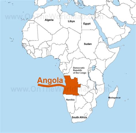 Collection 94+ Pictures Angola On Map Of Africa Latest