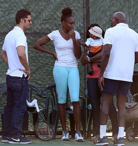 Venus Williams and her husband Elio Pis, Lakeisha, Dylan and Richard at ...