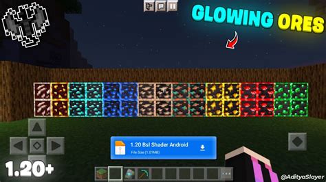 Glowing Ores Texture Pack Mcpe 1.20 😍 | Visible Ores for Render Dragon - YouTube