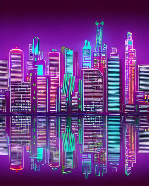 Neon City Digital Art by Travis Worden - Fine Art America