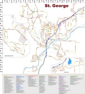 St. George Maps | Utah, U.S. | Maps of St. George