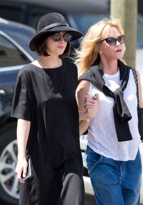 Dakota Johnson – With Her Mother Melanie Griffith Walking Around Tribeca in NY, May 2015 ...