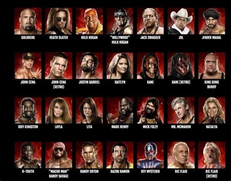 Complete WWE 2K14 Roster - Operation Sports