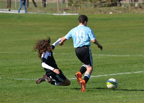 Learn to legally tackle in soccer and play more aggressive in games.