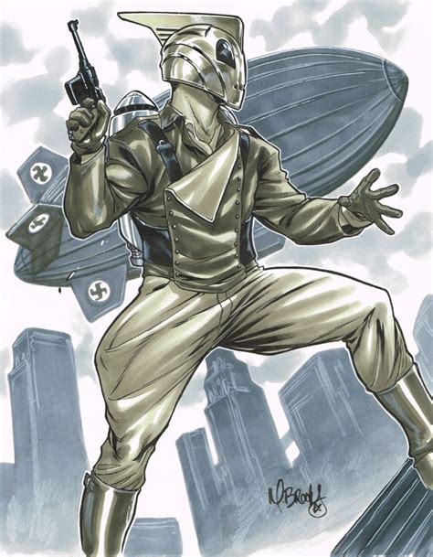 Rocketeer by Mark Brooks | Comic art, Animation sketches, Art