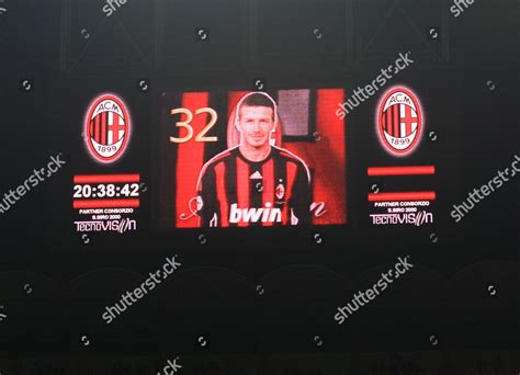 David Beckham Ac Milan Pictured On Editorial Stock Photo - Stock Image ...