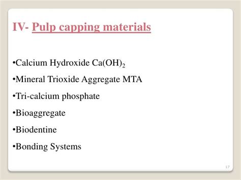 Direct pulp capping