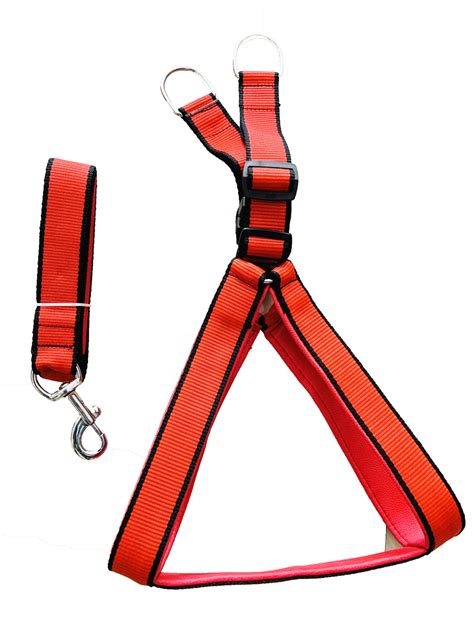 VM Mart Dog body Harness and Leash length 4ft - VM Pets Mart