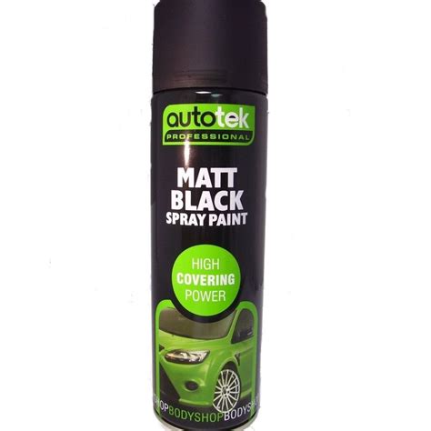 Autotek Professional Matt Black spray paint 500ml from Direct Car Parts