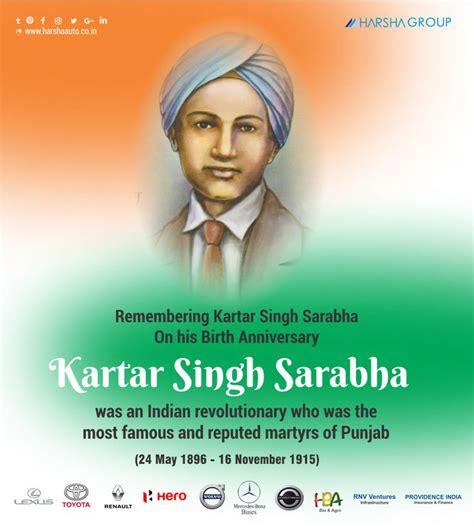 Remembering Kartar Singh Sarabha On his Birth Anniversary. #KartarSinghSarabha was an In… | Good ...