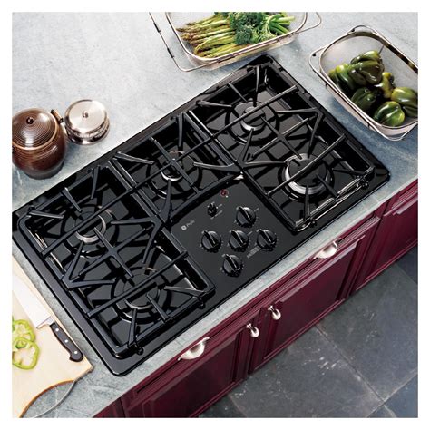 GE Profile 36-Inch 5-Burner Gas Cooktop (Color: Black) at Lowes.com