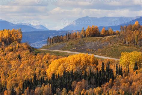 Road view of the Rocky Mountains 6225027 Stock Photo at Vecteezy