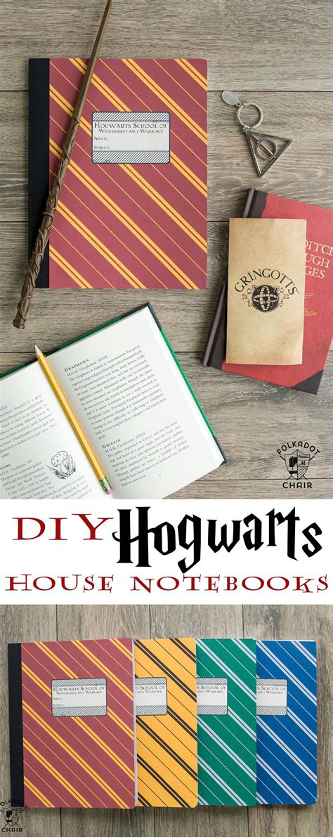 DIY Hogwarts Inspired House Notebooks; Harry Potter Craft Idea - The ...