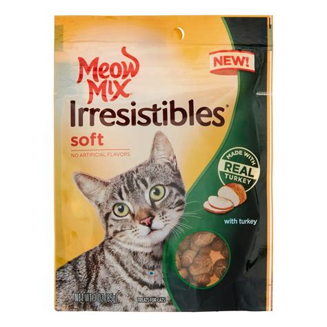 Meow Mix Irresistibles Cat Treats, Soft With Real Turkey Dry - Walmart.com - Walmart.com