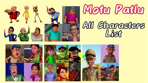 Motu Patlu All Characters List || All You Need :p - YouTube