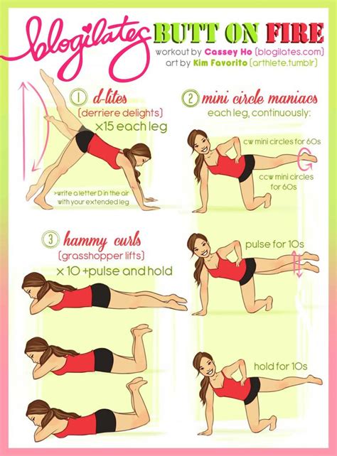 Pilates Butt Workout - 23 Fit Butt Infographics 📈 That Will Transform ...