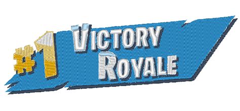 Embroidery Fortnite Victory Royale - A.G.E Store | embroidery patterns