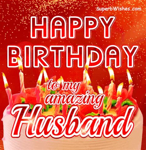 Delicate Birthday Cake GIF - Happy Birthday, Husband | SuperbWishes