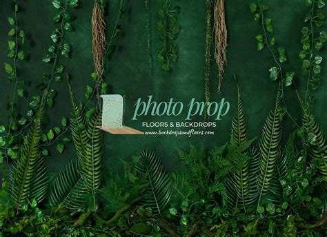 Jungle Photography Backdrop, Safari, Vines, Greenery, Cake Smash, Birthday, Party