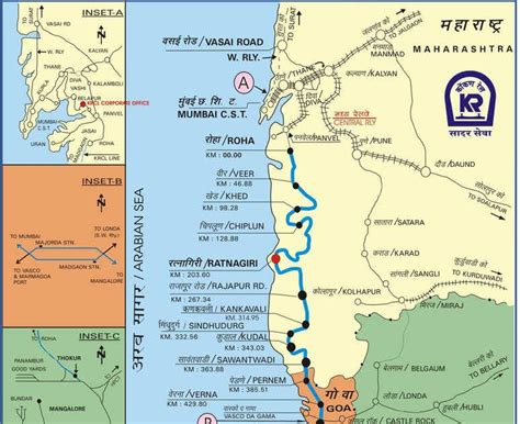 Ratnagiri TOURISM: Konkan Railway MAP