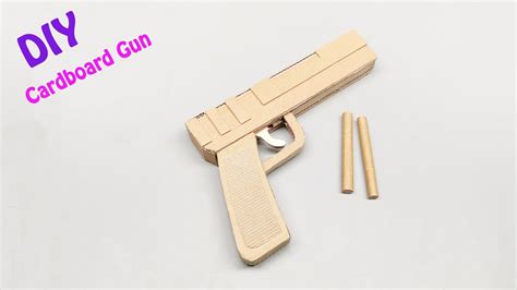 How to Make a Gun with Cardboard that can Shoot at Home | DIY cardboard gun crafts - YouTube