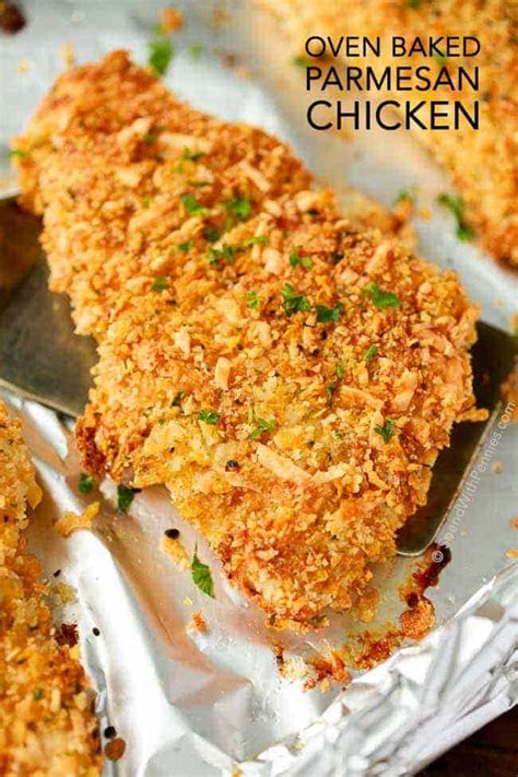 Crispy Baked Parmesan Chicken - Spend With Pennies