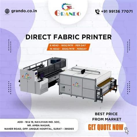 Digital Direct Fabric Printer /Textile printer /reactive printer ...