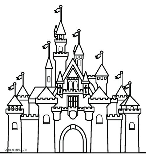 Elsa Castle Coloring Page at GetColorings.com | Free printable ...