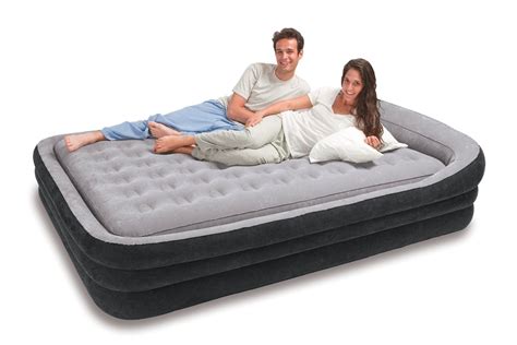 Intex Comfort Frame Airbed Kit, Queen | King size air mattress, Air mattress camping, Lull mattress